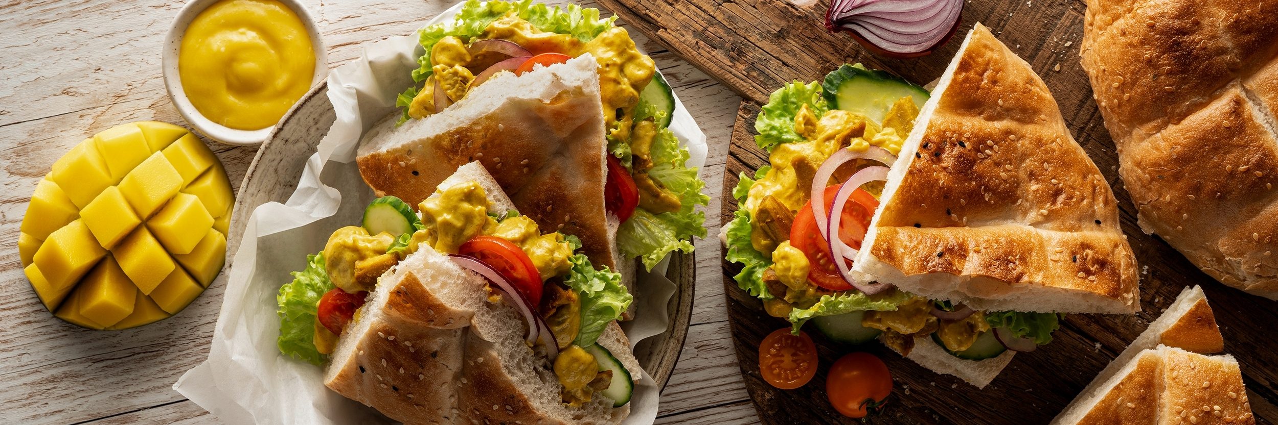 Mango-Curry Fladenbrot